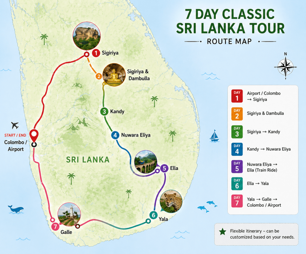 7 day tour plan